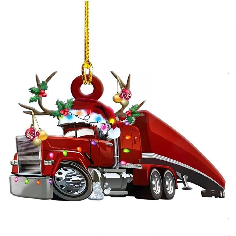 Engineering Cars Cars Hanging Pendants Handmade Engineering Cars Ornaments  Christmas