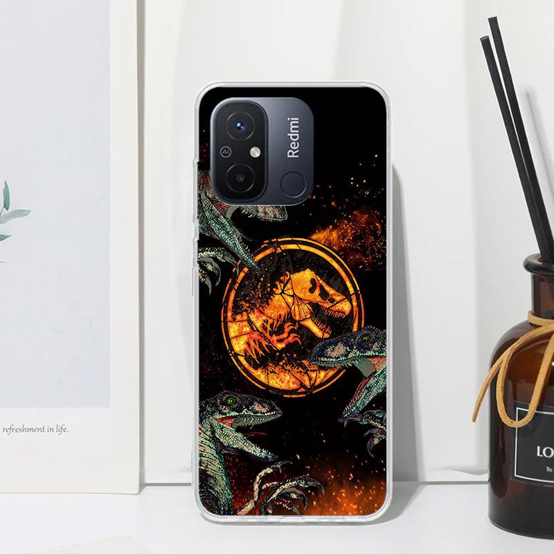 Jurassic Park Dinosaur World Phone Case For Xiaomi Redmi 12C 12 10C 10A 10 9C 9A 9T 9 8A 8 7A 7 6A 6 Pro K70 K40 K20 Fundas Back