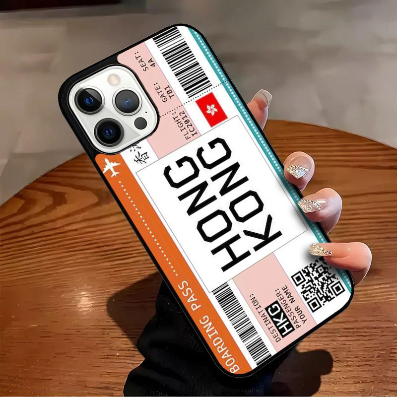 

BOARDING PASS Phone Case For iPhone 17 Air 16 15 14 13 12 11 Pro Max Max Plus Bumper Case Cover iPhone 16pro