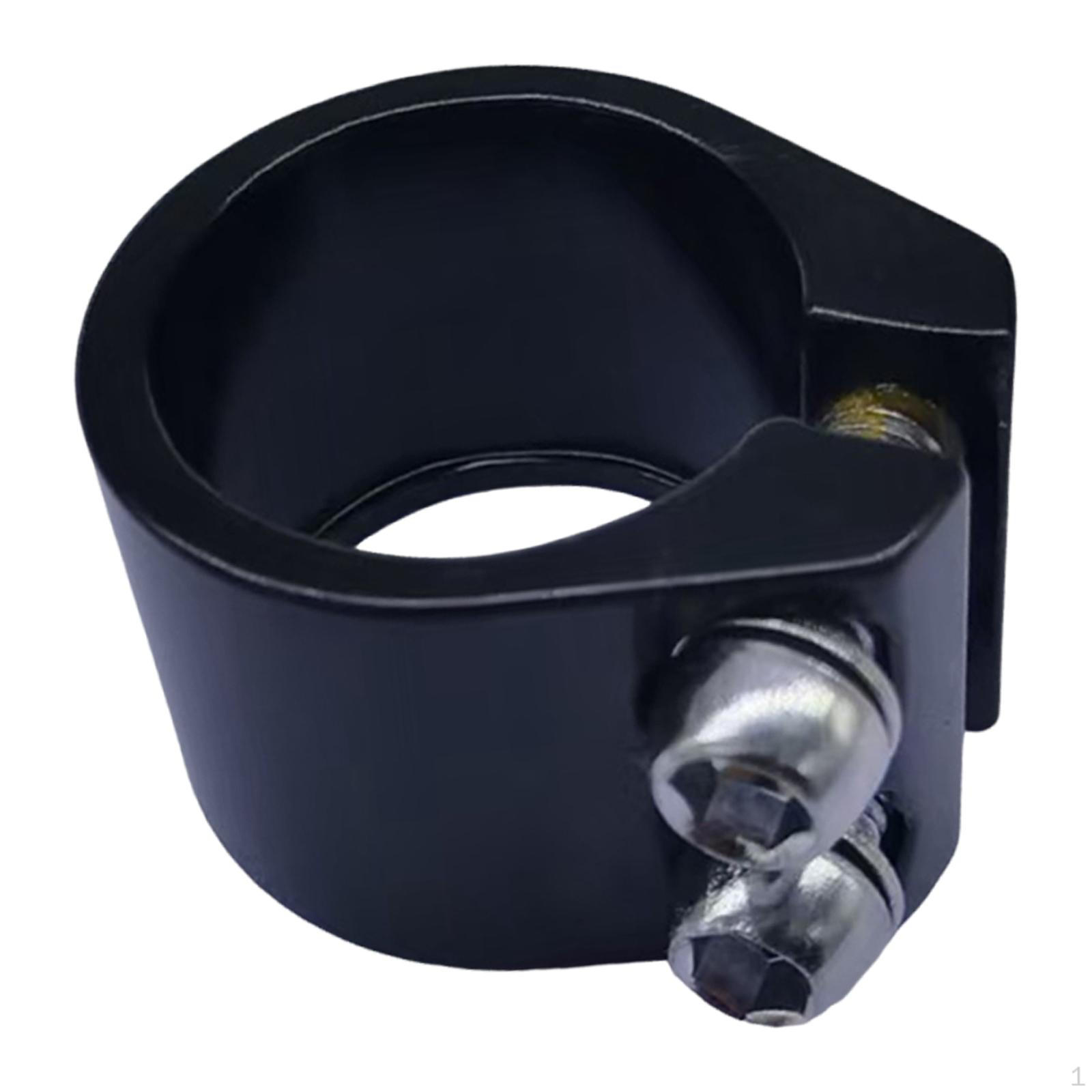 

Seat Tube Clamp 1.13 inch High Performance Easy to Install Component Cycling Tightener Clip Road чёрный