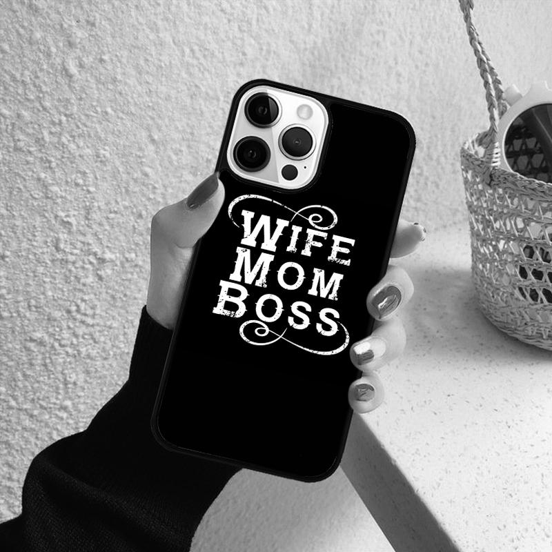 Super Manželka Šéfka Máma Pouzdro na Telefon pro iPhone 17 Air 16 PRO MAX 15 14 PLUS 12 11 13 Zadní Kryt Fundas Shell coque