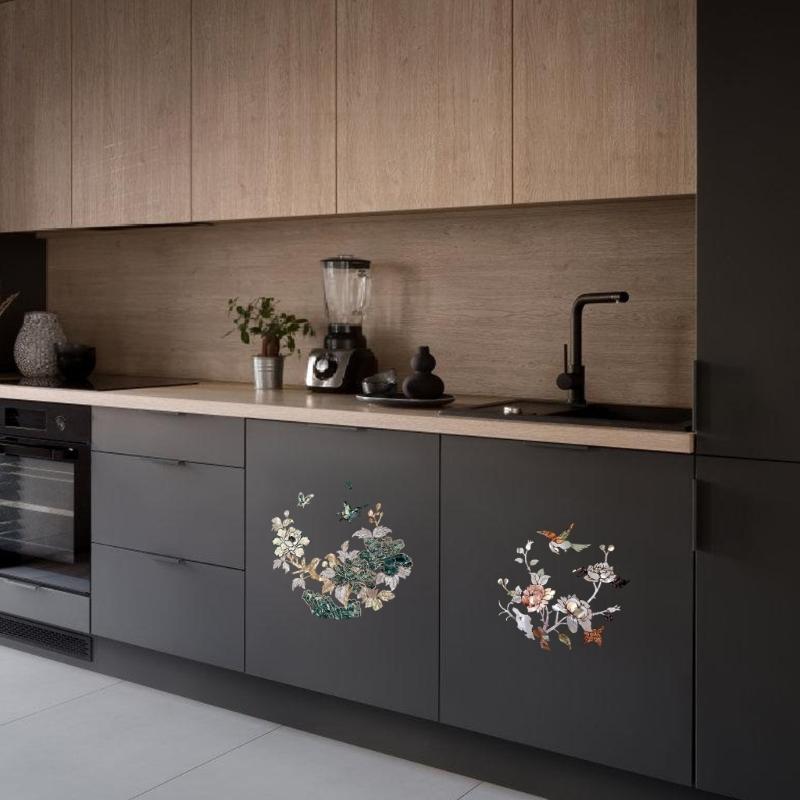 Water Transfer Painting Sticker Decoration, Furniture and Musical Instrument Artisanal Home Decoration Essential, Holiday J0MC