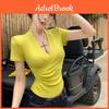 Summer Modale Girl Tee With Cross Neckline For Casual Wear