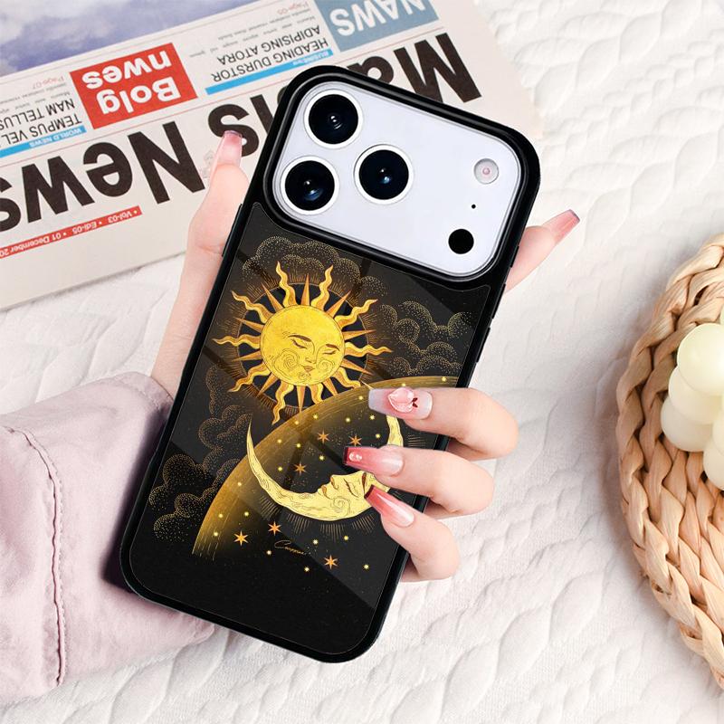Love Sun Moon Phone Case For IPhone 17 16e 15 14 13 12 11 Pro Max Air Mini Soft Protective Cover