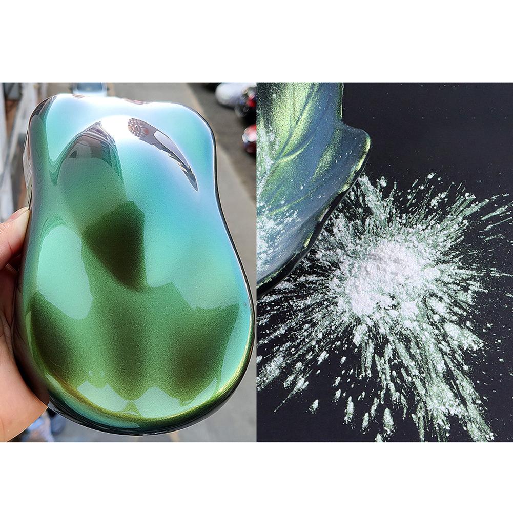 10g pulbere de pigment de cameleon pentru mașină, pigment care schimbă culoarea pentru decorarea mașinii, pulbere de pigment perlat, fard de ochi pentru unghii