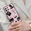 Girly Pastel Witch Goth Witch Cat Cell Phone Case for Samsung Galaxy S26 Ultra S25 S24 S23 S22 S21 S20 Note10 Cover