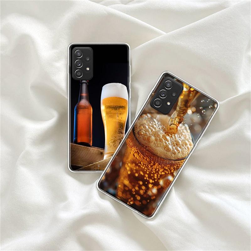 A Fresh Cold Beer Phone Case For Samsung A15 A25 A35 A55 Galaxy A12 A22 A32 A52S A72 A05S A02S A42 J6 J4 A6 A7 A8 A90 A80 J8 A9