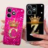 For Realme Note 80 4G RMX5388 Case New Letter Crown A-Z TPU Back Cover For Realme Note80 NOTE 80 4G Phone Protection Cases