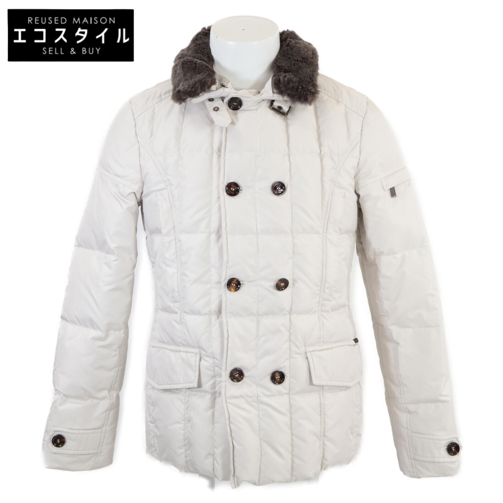 

MOORER Excellent condition SIRO-KM fur collar double-breasted down jacket Jacket 46 whiteUsed