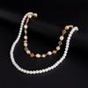 Pearls Rhinestoned Flower Waist Chain Strap for Fashion Forward Women Unique and Sophisticated Accessories Jewelry