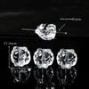 Handmade White Crystal Nine-Tailed Fox Pixiu Glass Bead Accessory