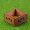 Neu TOP Natürliche platz Holz Sukkulente Blume Bett Topf Box Garten Pflanzer 10CM
