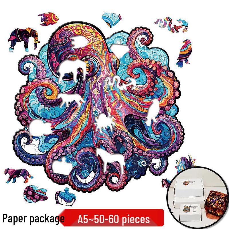 Irregular Animal Dog Penguin Wooden Puzzle in Stock