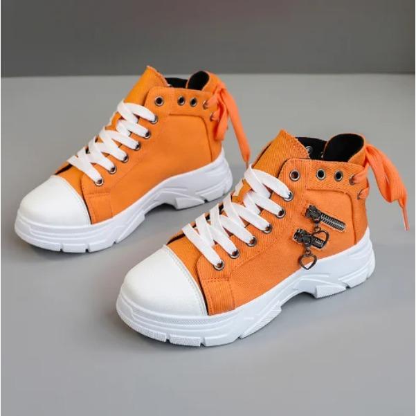 New Canvas High Top Women s Shoes Spring and Summer Breathable Thick Sole Increase Casual Shoes Sports Shoes Sneaker C277 35