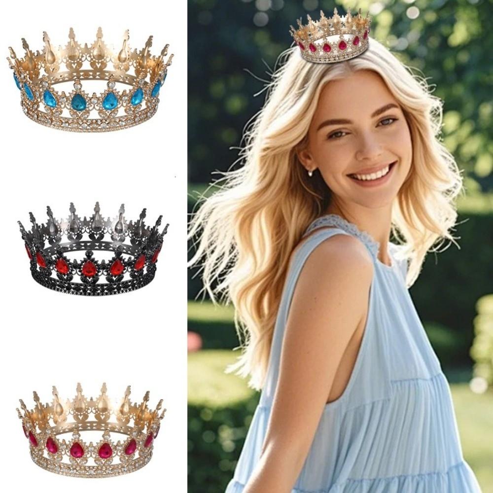 Sparkling Bridal Tiara Elegant Crystal Headpieces Queen Rhinestone Wedding Crown  Bridal Event