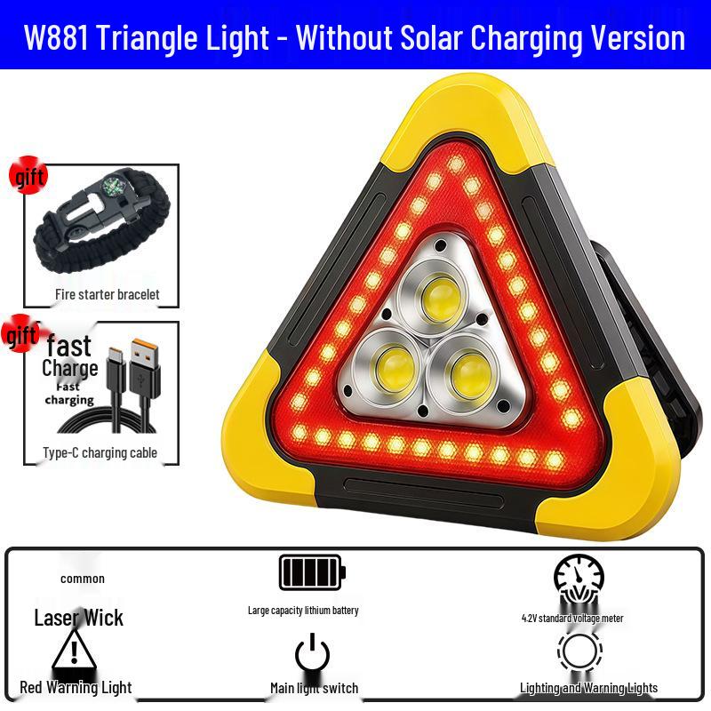 Solar-Powered LED Camping & Emergency Tripod Light