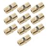 Plumbing Connections 27mm Size Brass Pipe Adapter Brass Compression Connector Male To Male Adapter Hex Nipple Fitting