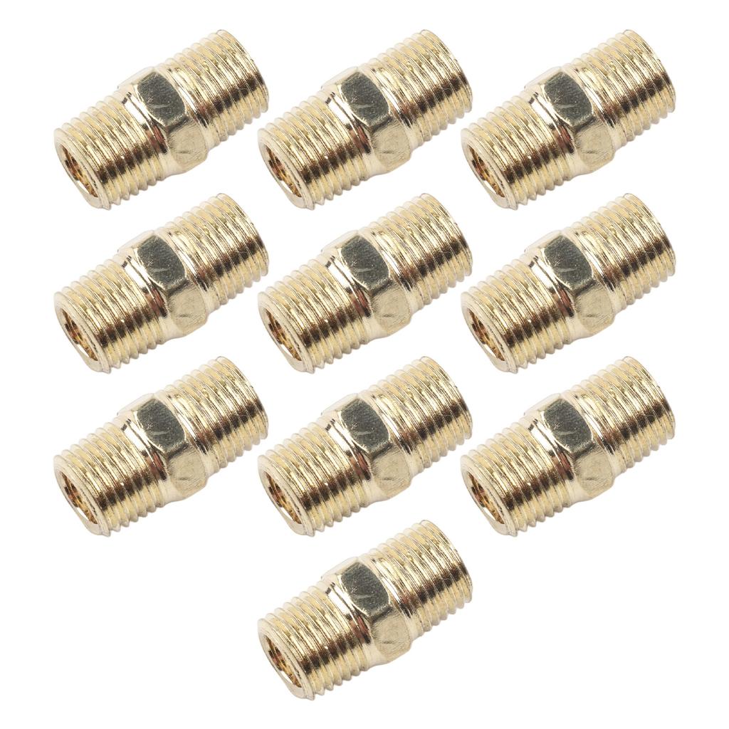 Plumbing Connections 27mm Size Brass Pipe Adapter Brass Compression Connector Male To Male Adapter Hex Nipple Fitting