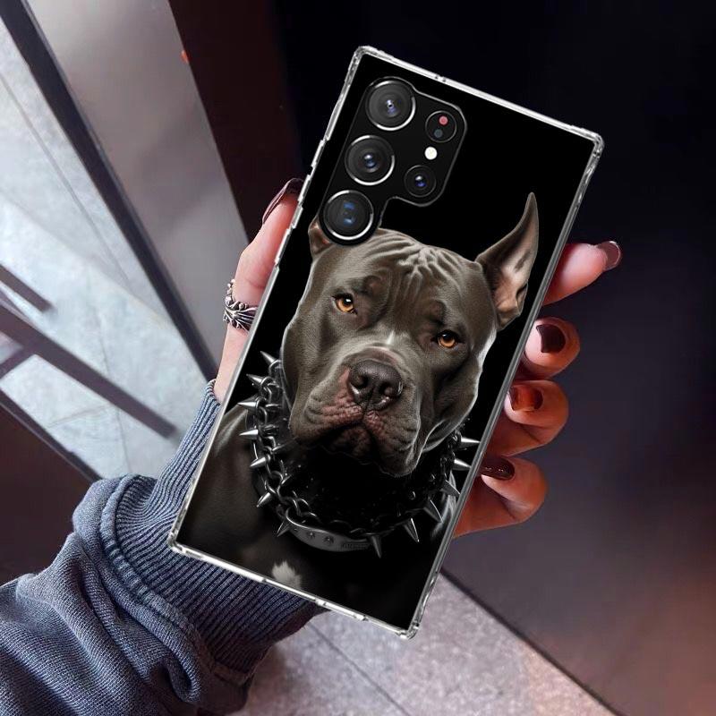 Pit Bull Pet Dog Pitbull Phone Case For Samsung Galaxy S26 S25 Edge S24 S23 Ultra S22 Plus S21 S20 FE Soft TPU Back Cover Funda