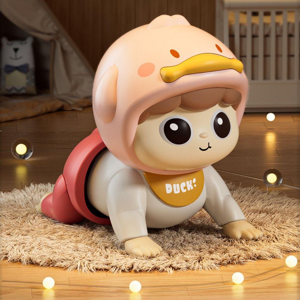 With Sound Learning Crawling Doll Learns To Crawl Electric Walking Duck  Baby