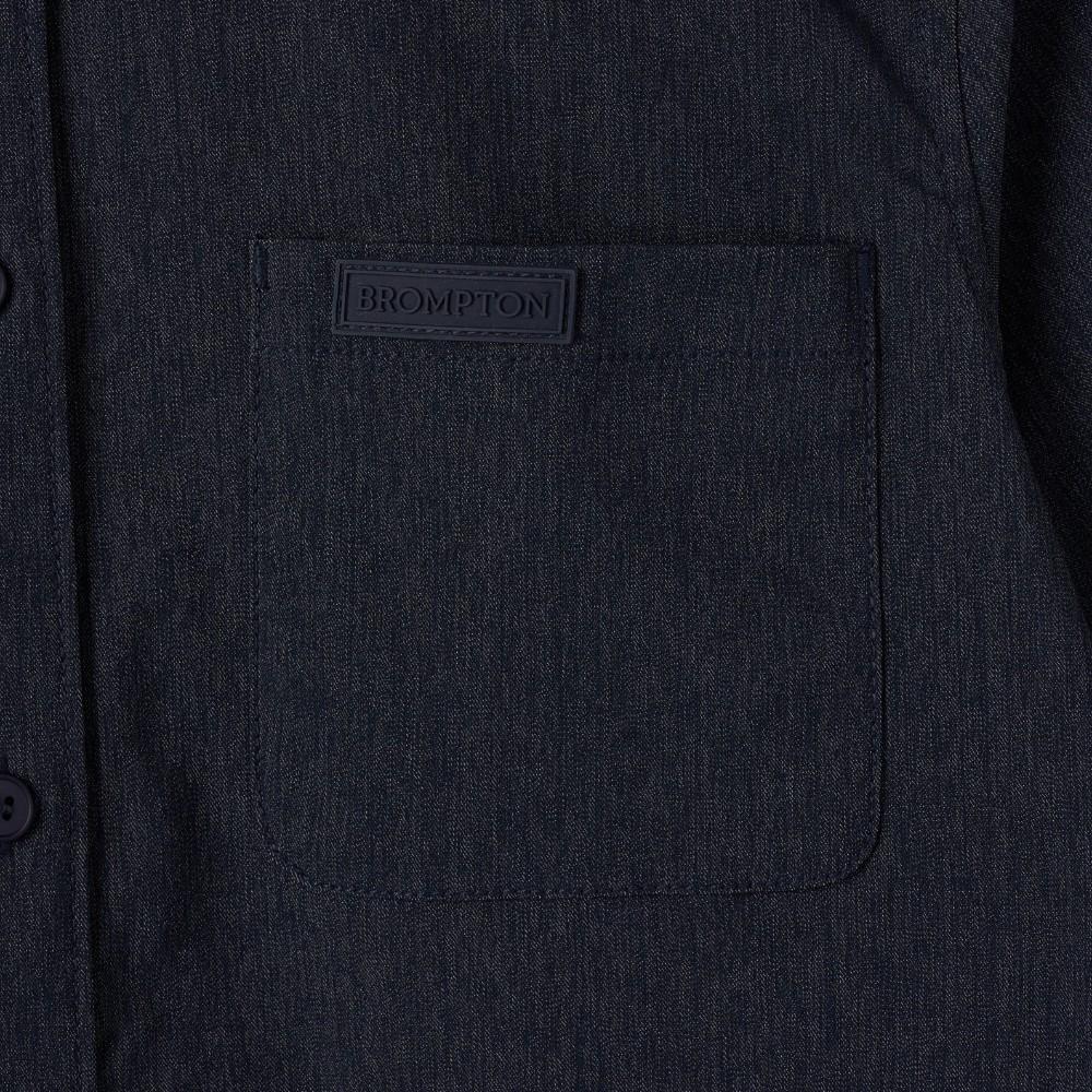 BROMPTON LONDON W Denim-Like Half Sleeve Shirt - Navy (P252Wsh180)