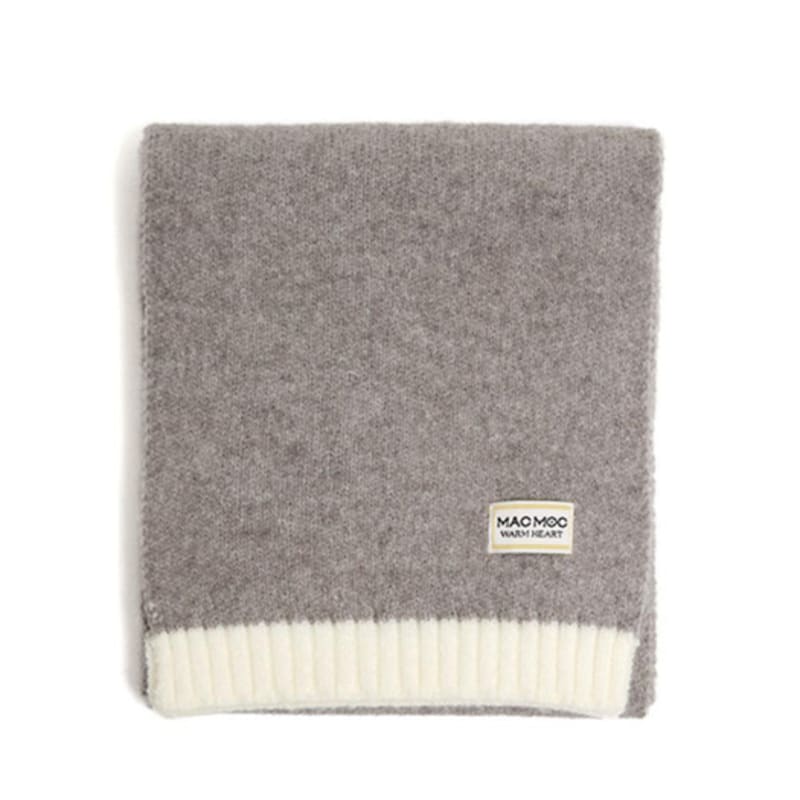 MAC MOC HUHU HUHU Color Block Soft Logo Muffler_5 Colors