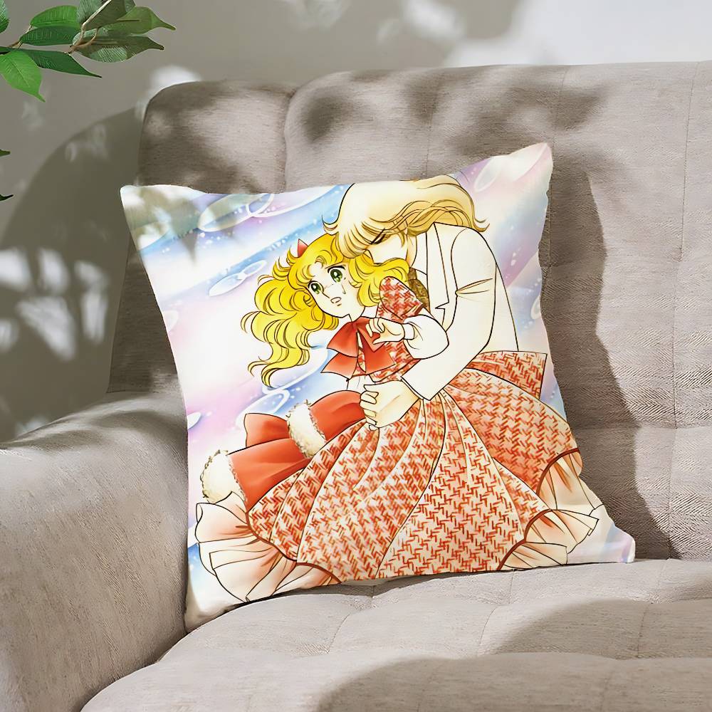 C-Candy C-Candy Anime Pillow Case Throw Pillow Cover Nordic Vintage Style Cushion Covers Home Living Room Sofa Couch Seat