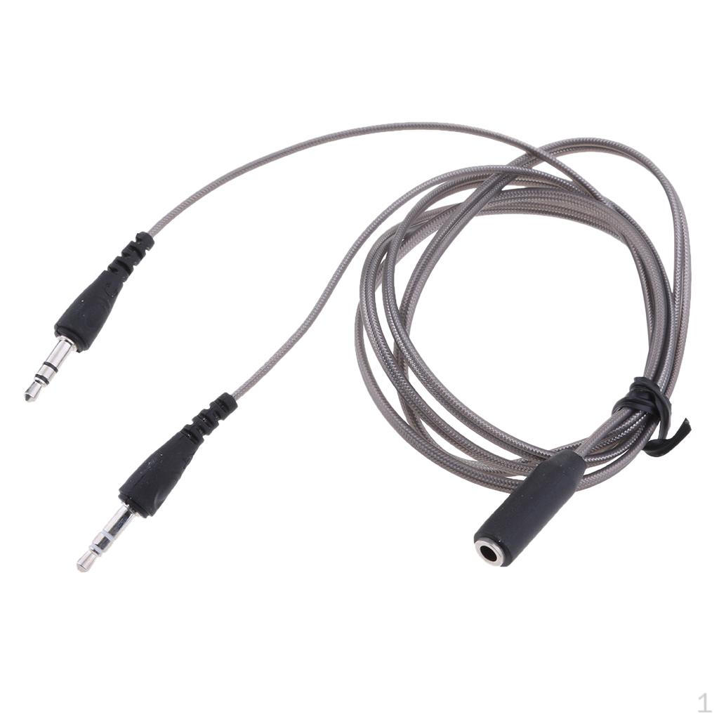 1m 3.5mm Stereo Female To 2- Splitter Audio Cable