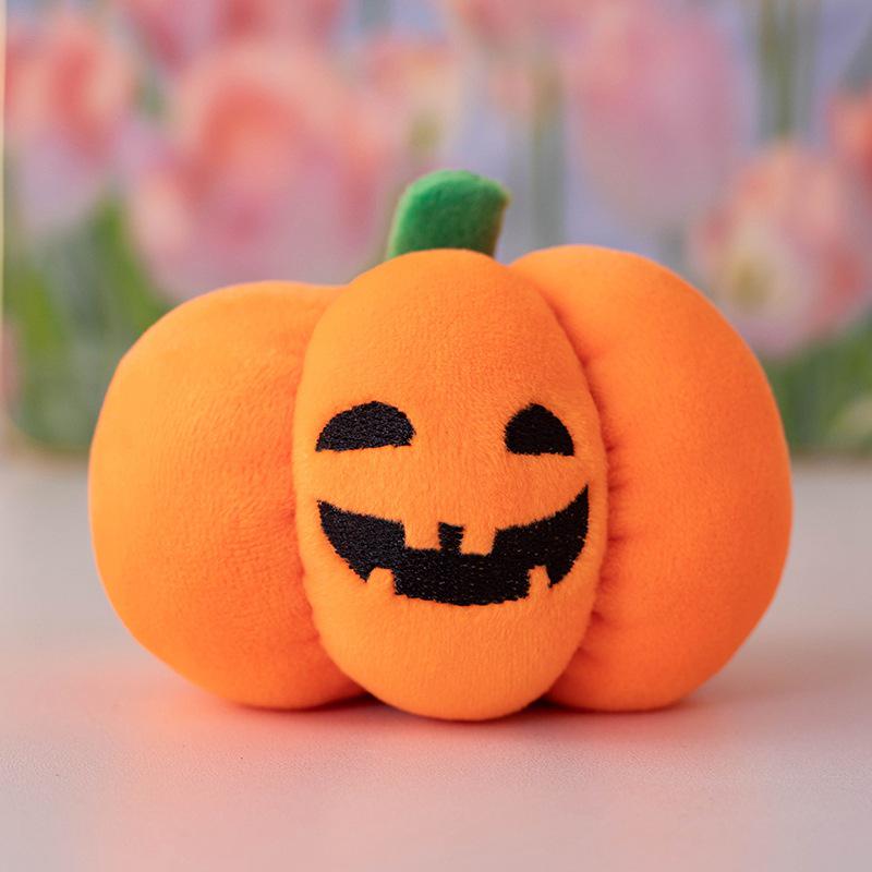 Luminous Halloween Pumpkin Plush Keychain Doll Ornament