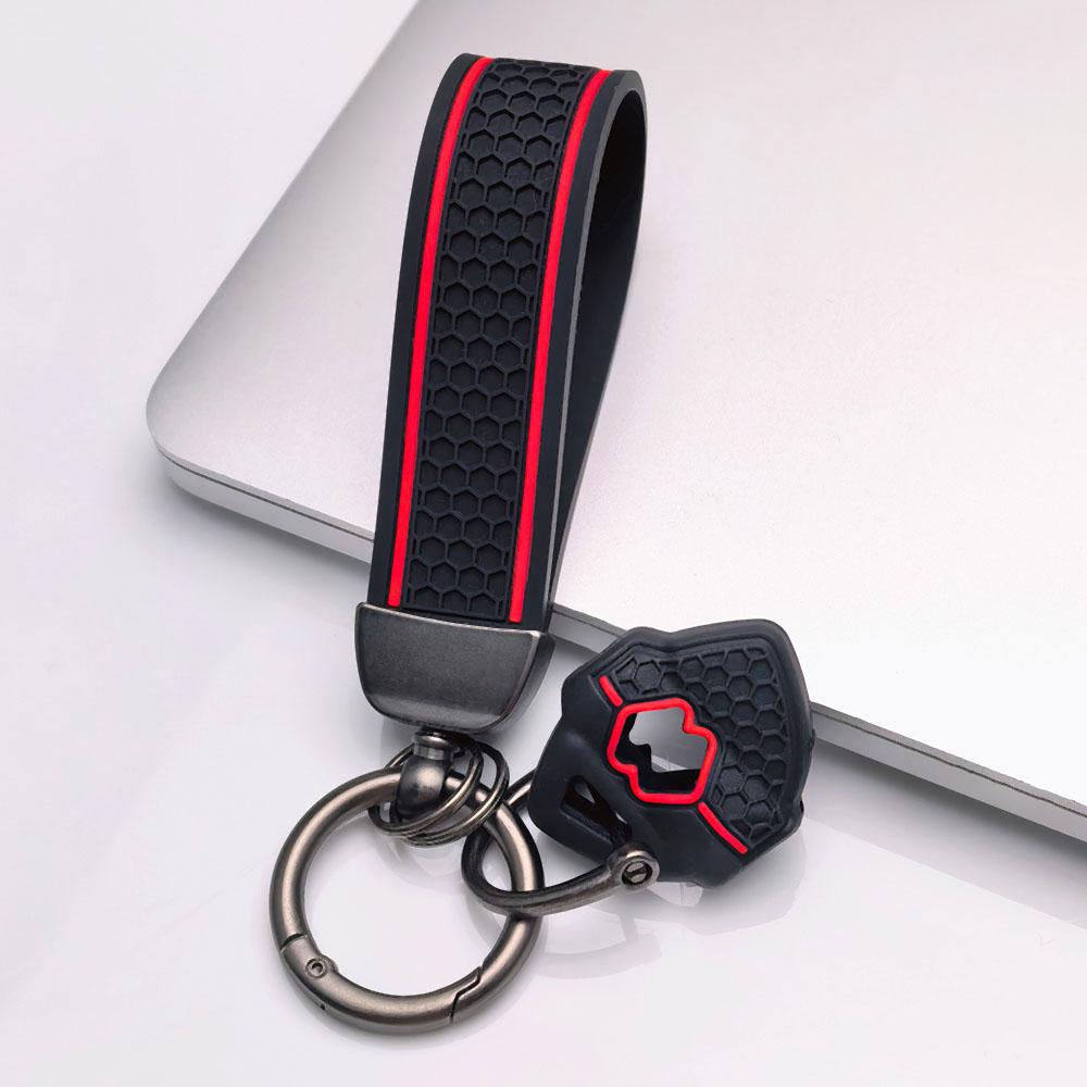 Key Fob Cover for Suzuki GSX-R600 GSX-R750 GSX-R1000 Hayabusa GSX250R Katana DL250 V-Strom with Keychain Protective Accessory Key Fob Protection чёрный