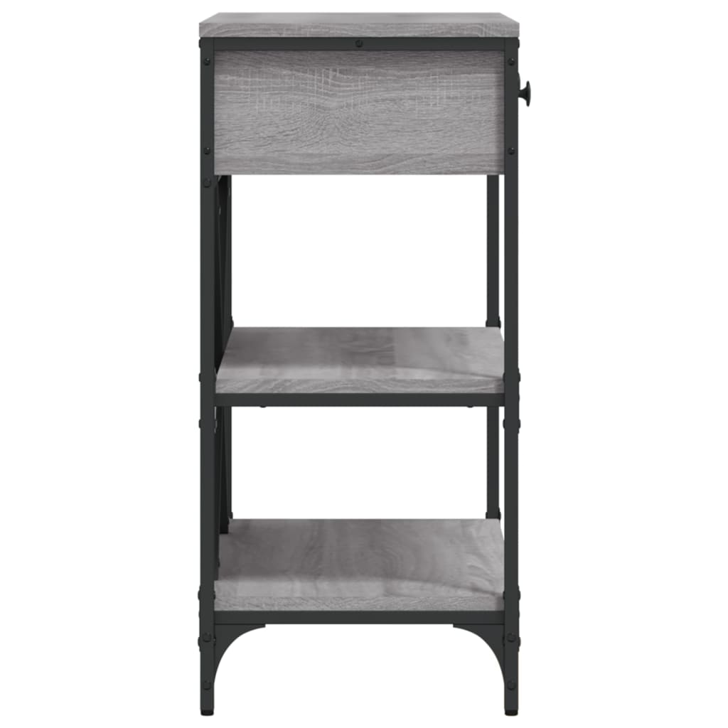 Vidaxl Console Table, Grey Sonoma Oak, 75X34.5X75 Cm