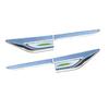 For Lincoln MKZ 2014-2020 Chrome Steel Air Wing Vent Side Fender Cover Trim 4X