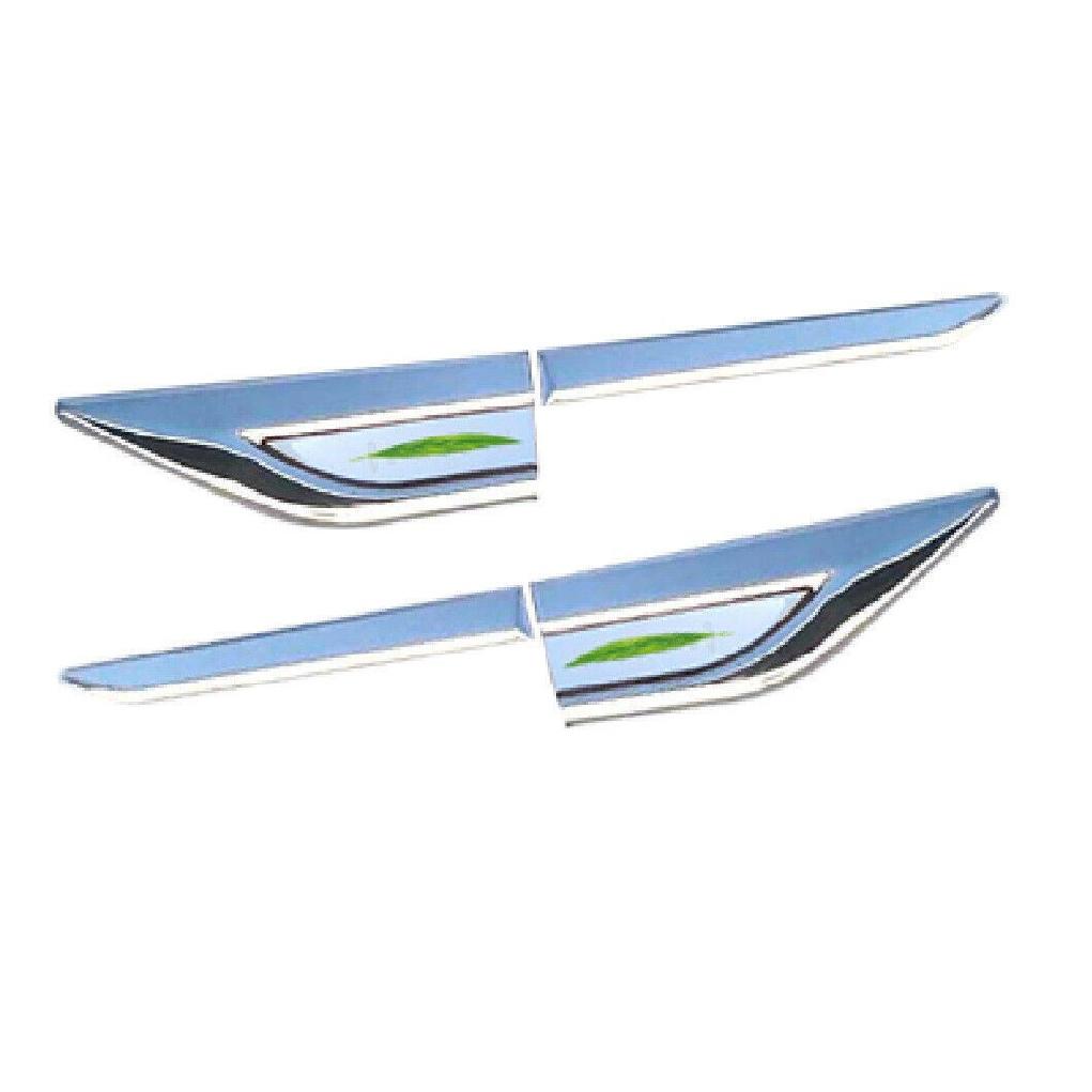 For Lincoln MKZ 2014-2020 Chrome Steel Air Wing Vent Side Fender Cover Trim 4X