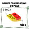 150Pcs/lot 32803 Slope Curved 2x2x2/3 Construction Block Moc Colour Accessories Works With featuring Brick DO IT YOURSELF Children's Toy