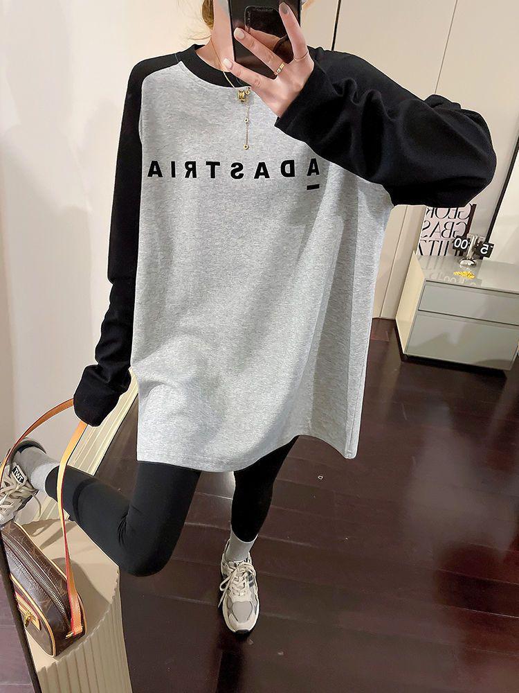 Plus Size Women’s Oversized Long Sleeve T-Shirt for Autumn/Winter – Warm, Versatile Base Layer