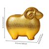 Sheep Change Bank with Embossed Pattern Textured Finish Ornament Compact for Entryway, Living