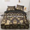 Black Gold Bedding Set Luxury Duvet Cover Sets 3d Moon Dream Catcher Comforter Cover Set Cute Bed Set For Adult