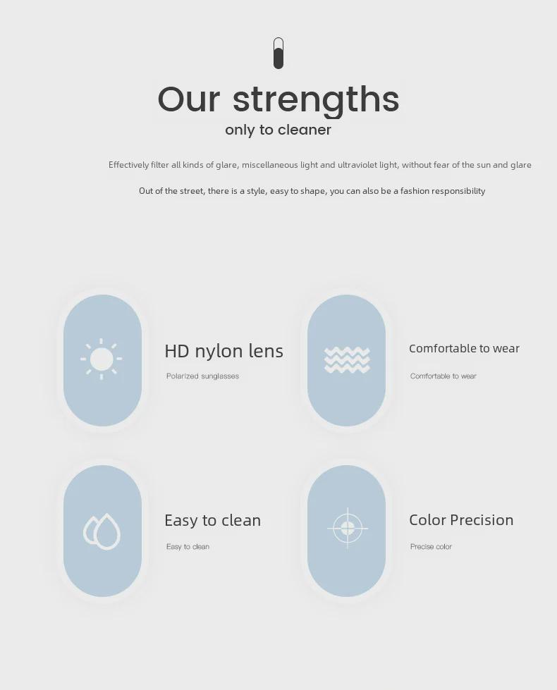 LOCEL Trendy UV Protection Square Sunglasses for Men and Women