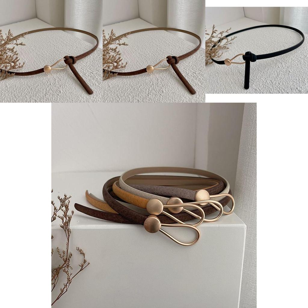 Black And Stylish Brown Pu Waist Belts For Women Complementing Dresses Tops And