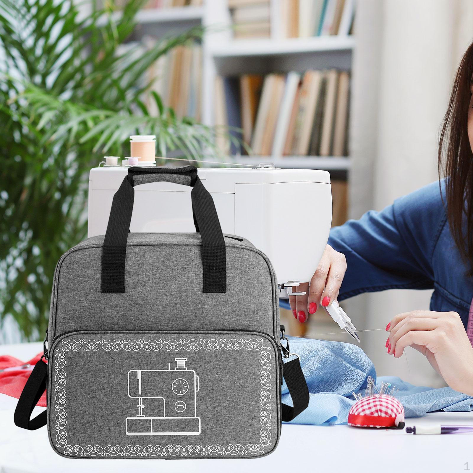 

Компактная сумка для хранения швейной машины с дизайном серый