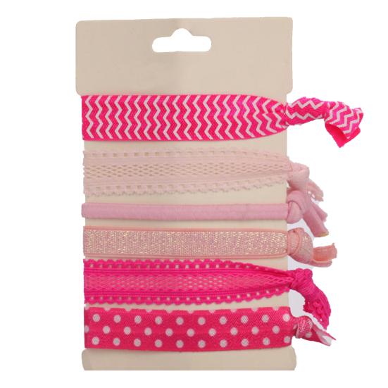 Women's Fashion Flower Printing Gilding Elastic Knot Hair Bands Ponytail Holders