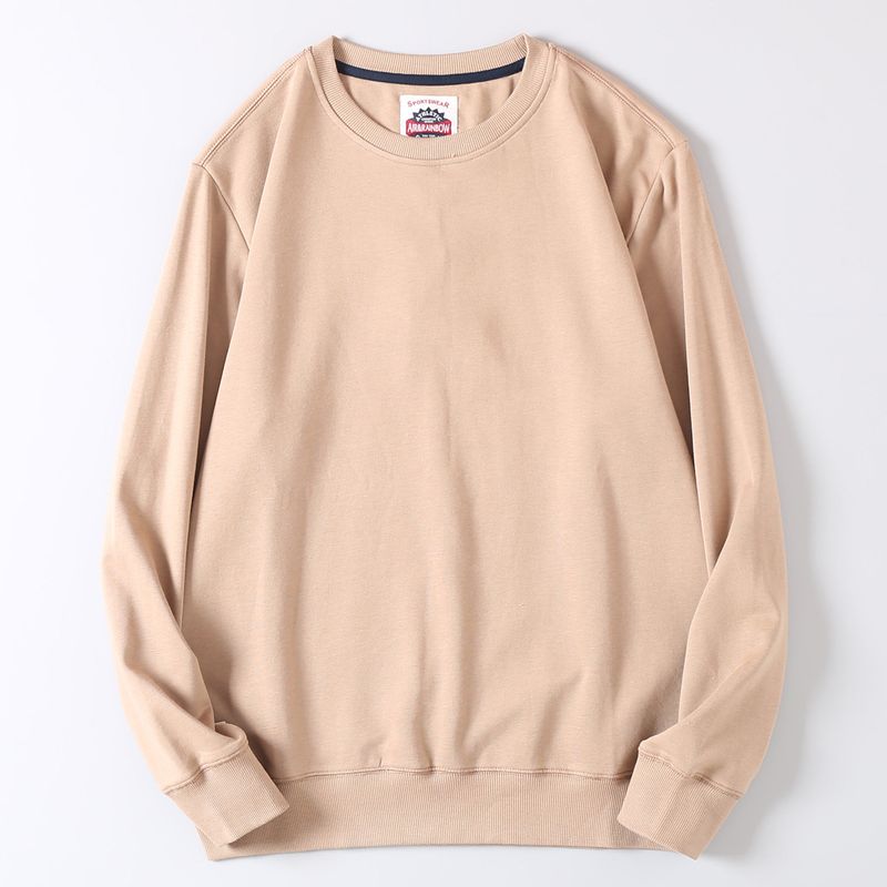 Heavy Terry Round Neck Pullover Men and Women Solid Hoodie Autumn Export Foreign Trade Loose Sports Leisure Outerwear Tide