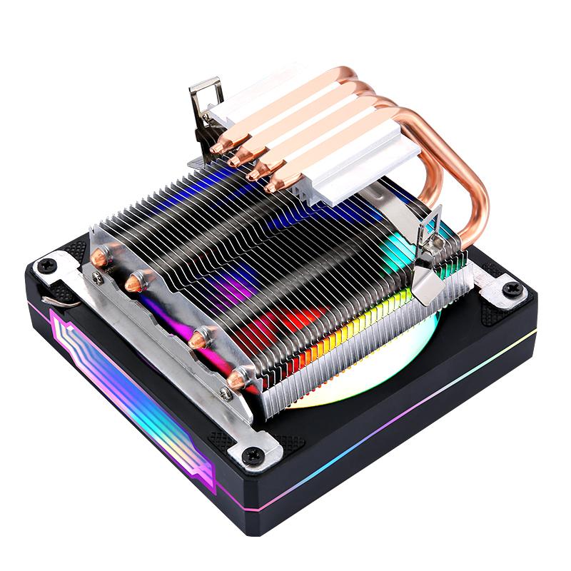 

XUANFENG 120mm Fan 4pin/PWM PC Horizontal CPU Cooler 2/4 Heat Pipe Air-cooled Compatible LGA115x 2011 1200 1700 i3 i5 E5 X99 AM4 3Pin 90mm Fan