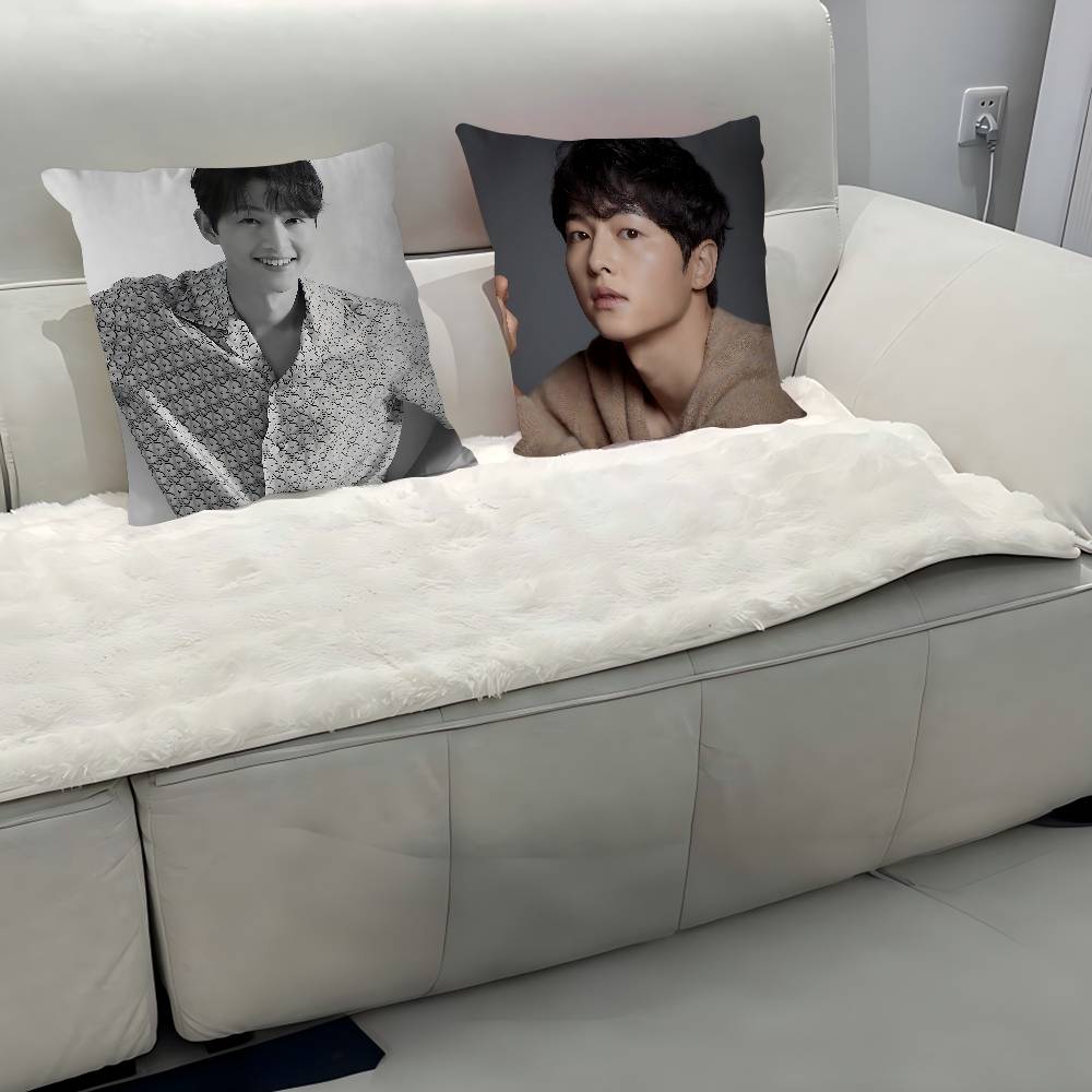 J-Joong-ki Song Kissenbezug Auto Dekokissenbezug Für Sofa Auto Weihnachtsgeschenk 40x40cm 45x45cm