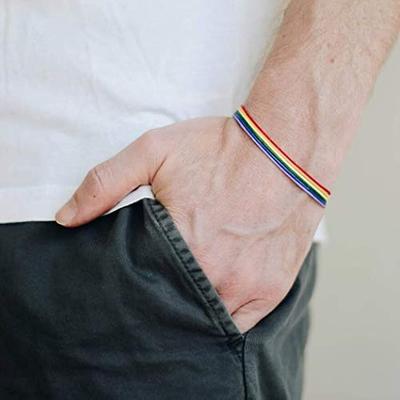 Rainbow Band Náramky Lanový Pride Náramek Přátelství String Náramky