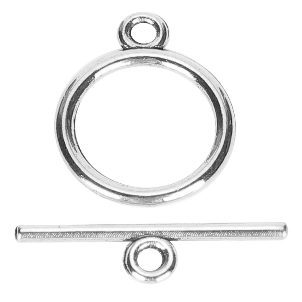 100PCS Jewelry Accessories Alloy Toggle Clasps 2mm Round OT Buckle Bracelet Clasps Bracelet Making
