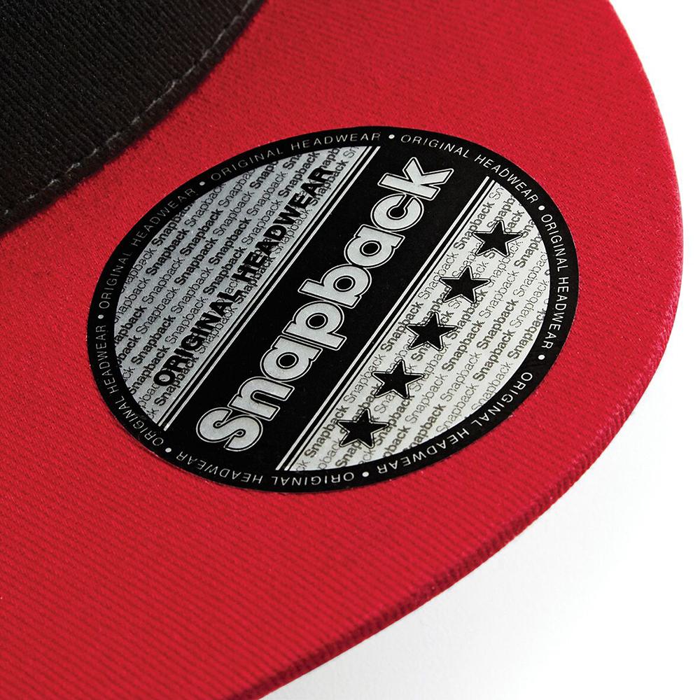 Beechfield Unisex 5 Panel Contrast Snapback Cap