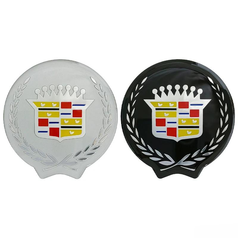 For Cadillac ATS BLS CTS CT4 SLS SRX STS XT4 Escalade Deville DTS 6.2X6.5CM ABS Car Fender Side Sticker Rear Trunk Badge Emblem