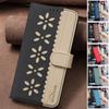 Colorful Flowers Wallet Card Holder Magnetic Leather Case for iPhone 16E 16 15 Pro Max 14 Plus 13 12 11 XS XR X 8 7 Phone Cover