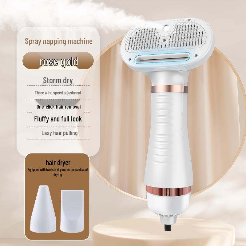 Silent Portable Mini Pet Hair Comb for Drying